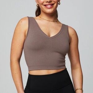 Fabletics Cloud Seamless V-Neck Crop Tank